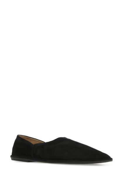 Black suede Canal loafers