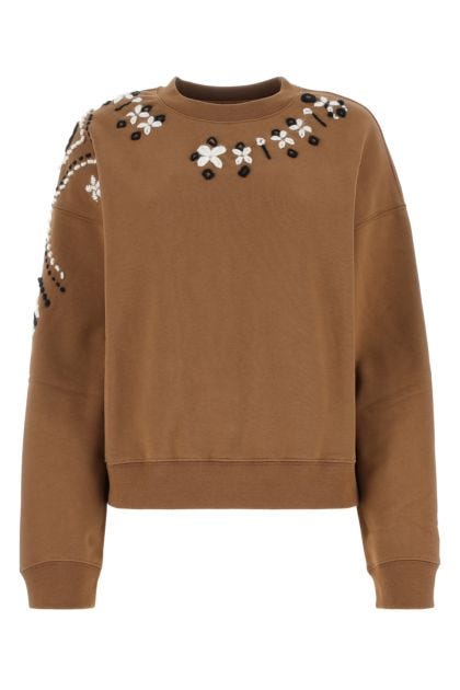 Brown cotton sweatshirt
