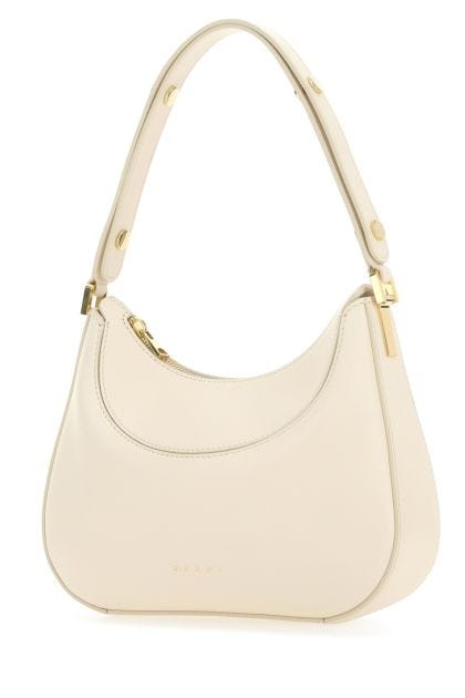 Ivory leather small Milano handbag