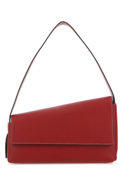 Red leather Acute shoulder bag 