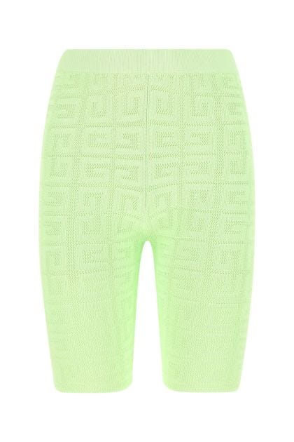 Pastel green stretch viscose blend leggings 