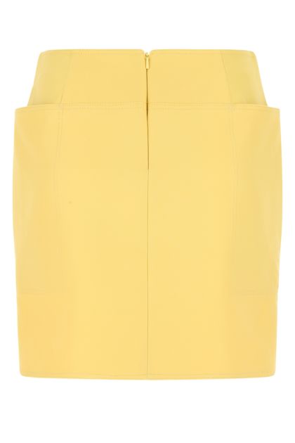 Yellow cotton Bevanda mini skirt