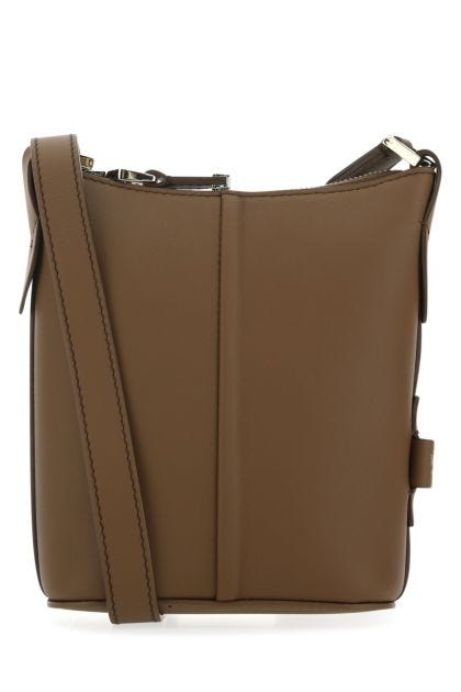 Brown leather Riviers crossbody bag 
