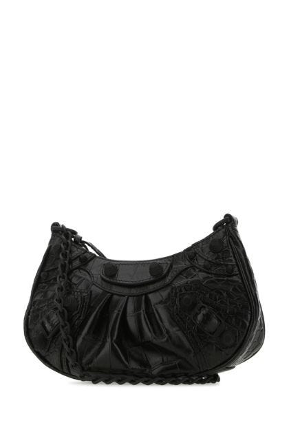 Black leather Le Cagole mini handbag