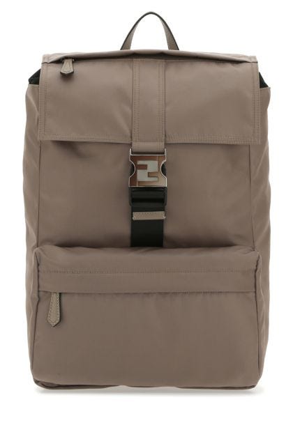 Brown nylon blend Fendiness backpack 