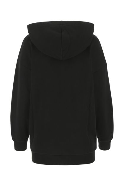 Black cotton oversize sweatshirt