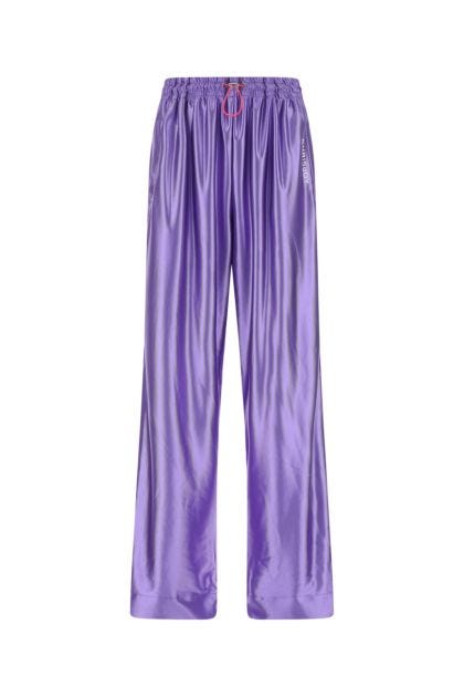 Purple polyester joggers