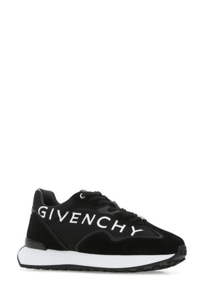 Black suede and nylon Givenchy Runner sneakers 