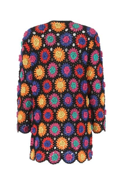 Multicolor crochet cardigan
