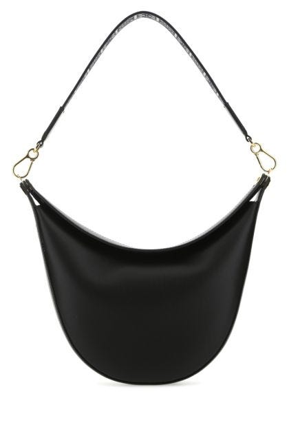 Black leather Luna shoulder bag