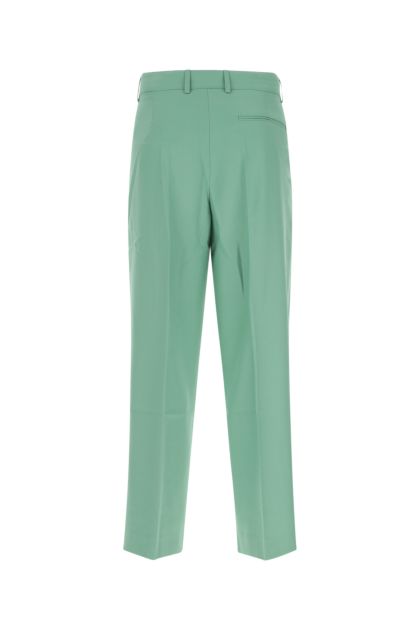 Sea green polyester blend pant