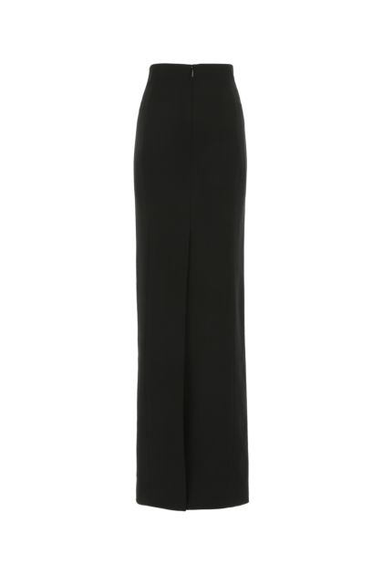 Black crepe skirt