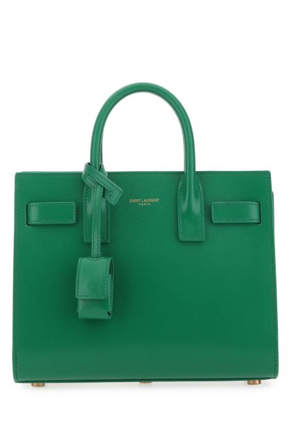Grass green leather nano Sac De Jour handbag