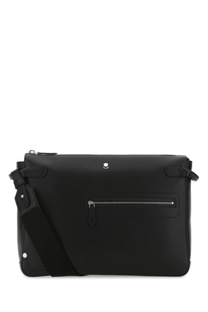 Black leather crossbody bag 