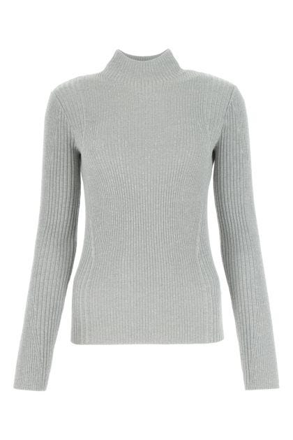 Light grey polyester blend sweater 