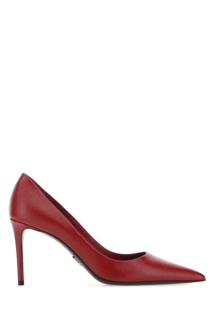 Tiziano red leather pumps 