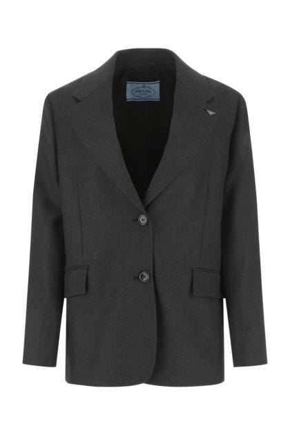 Dark grey wool blazer