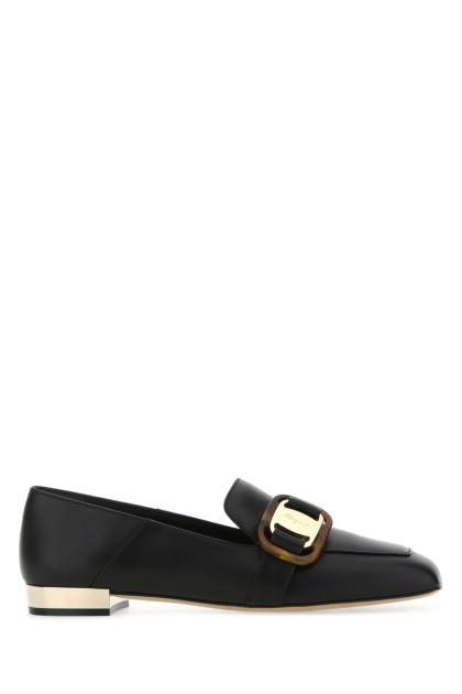 Black leather Wang loafers 