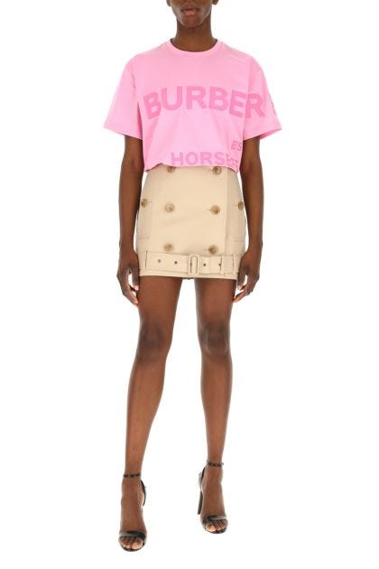 Pink cotton oversize t-shirt 