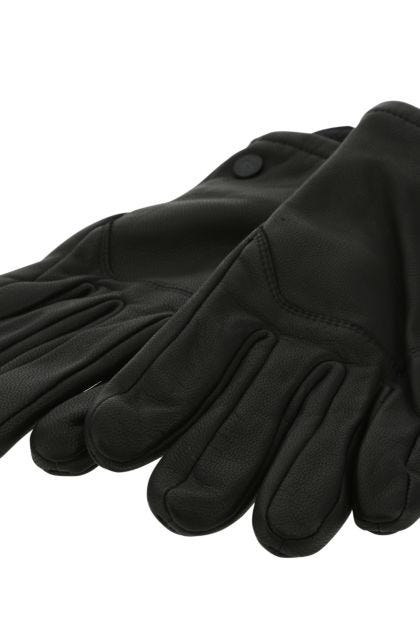 Black leather Workman gloves