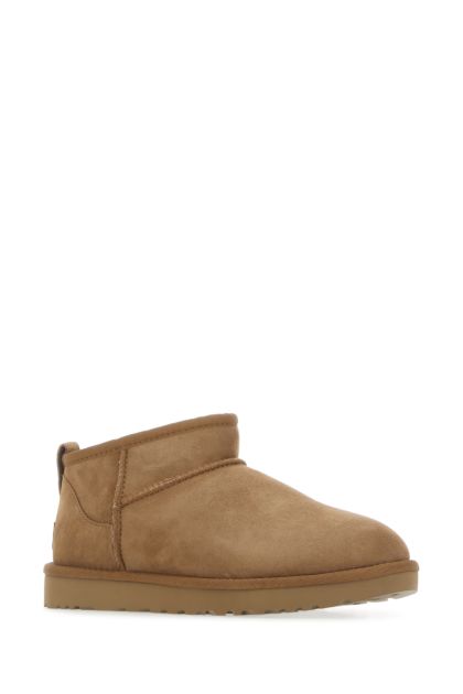 Biscuit suede Classic Ultra Mini ankle boots