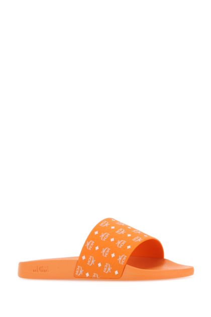 Orange rubber slippers