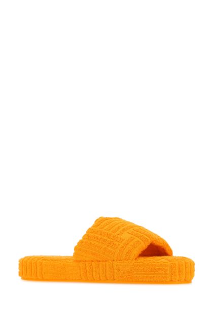 Orange terry fabric Resort Sponge slippers 
