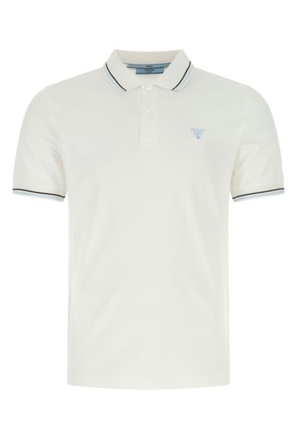 White piquet polo shirt 