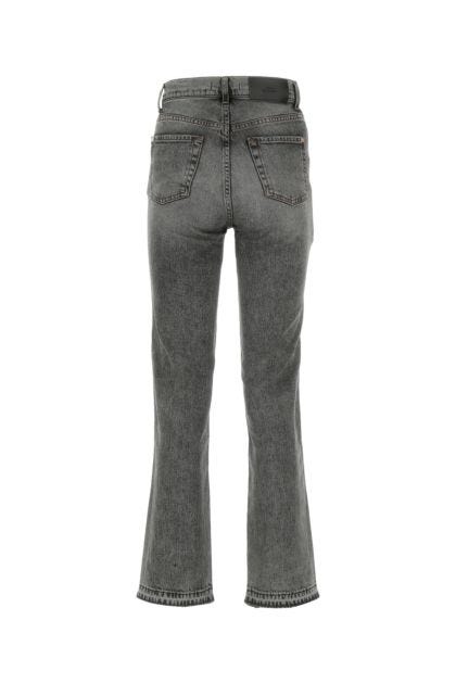 Grey stretch denim jeans