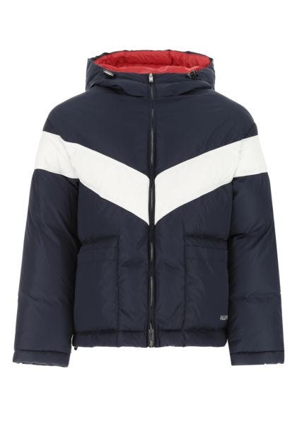 Two-tone nylon padded jacket