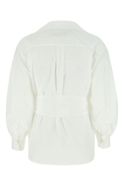 White poplin oversize Nazario shirt