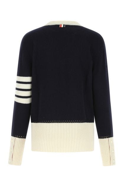 Two-tone wool sweater 