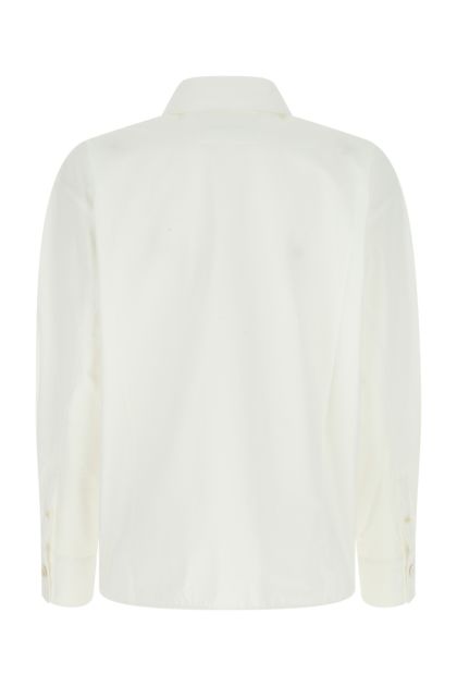 White poplin oversize shirt 