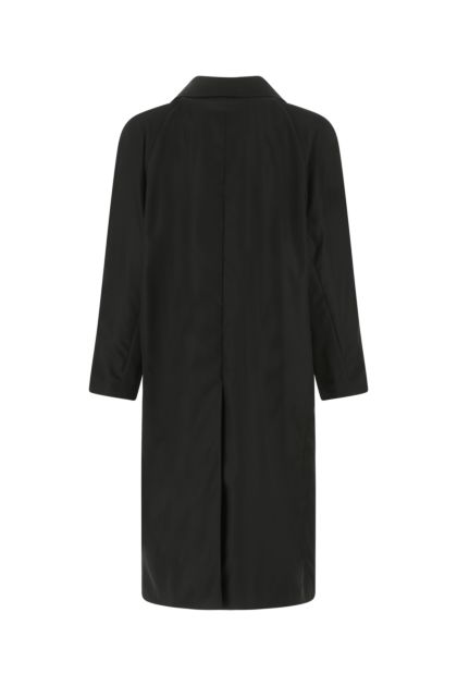 Black Re-Nylon overcoat
