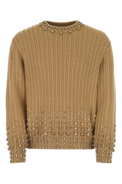 Biscuit stretch wool sweater 