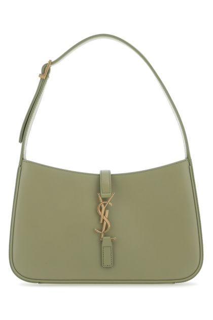 Sage green leather Le 5 à 7 shoulder bag 