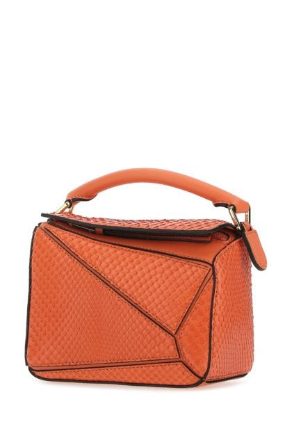 Coral leather mini Puzzle handbag