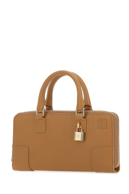 Camel nappa leather mini Amazona handbag 