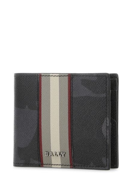 Printed leather wallet 