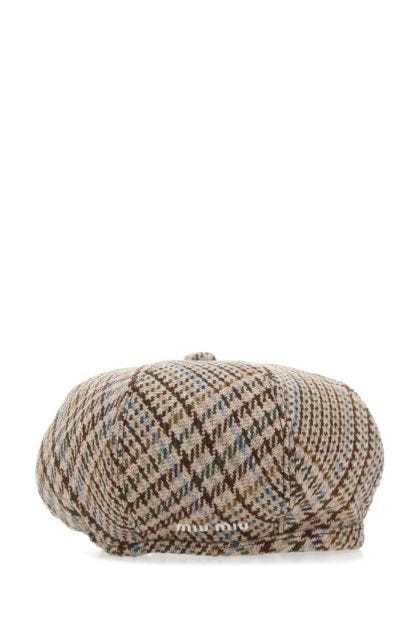 Embroidered wool hat