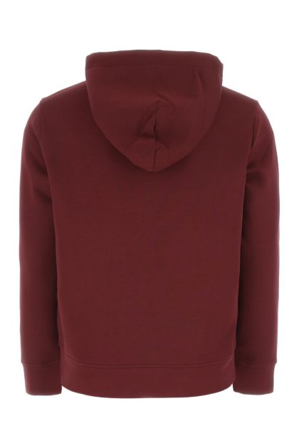 Burgundy stretch cotton blend sweatshirt