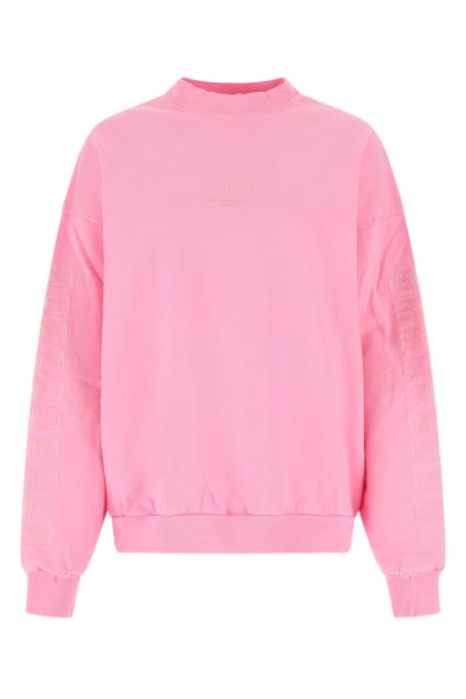 Pink cotton oversize BB Paris Icon sweatshirt