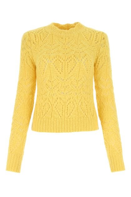 Yellow wool blend Gaia sweater
