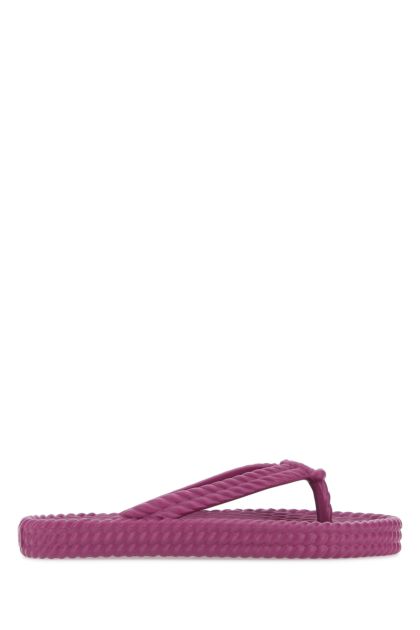 Tryan purple rubber thong slippers 