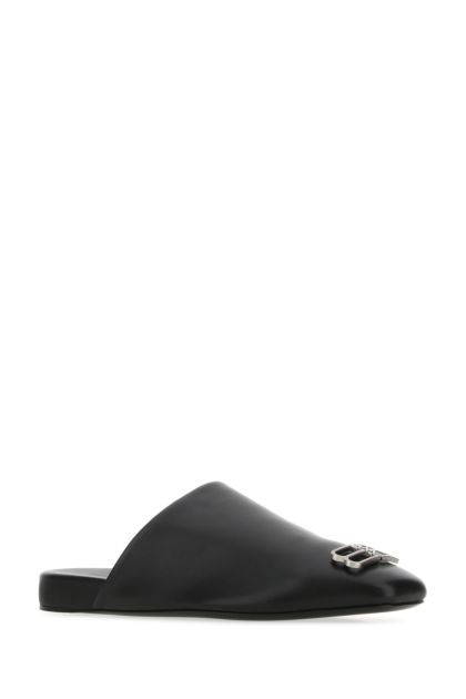 Black leather Cosy BB slippers