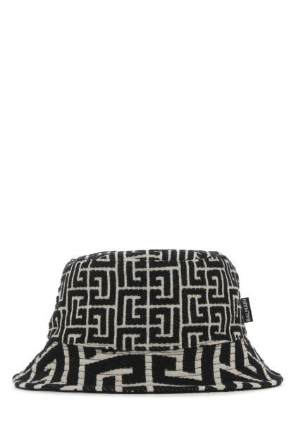 Embroidered cotton blend bucket hat
