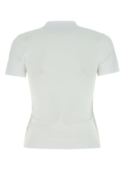 White stretch cotton t-shirt