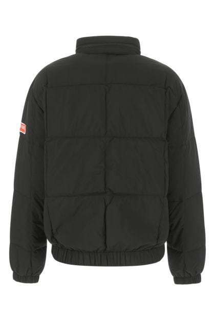 Black polyester down jacket