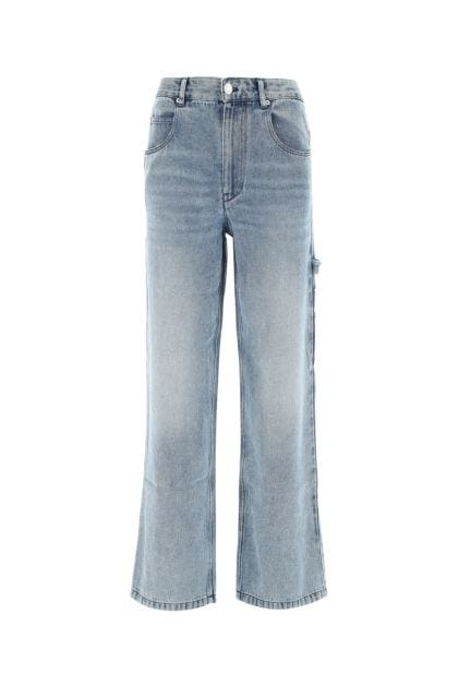 Light-blue lyocell blend wide-leg Paryam jeans
