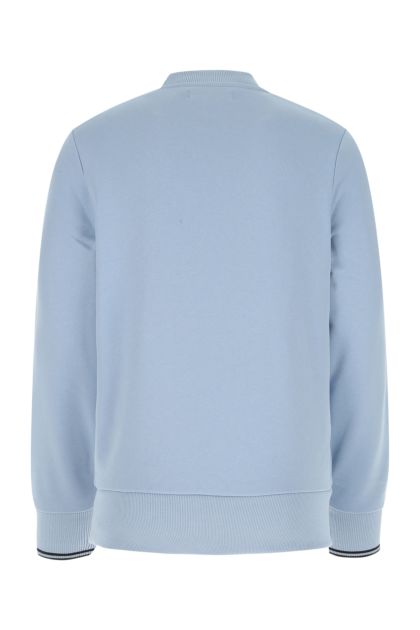 Light-blue cotton sweatshirt 